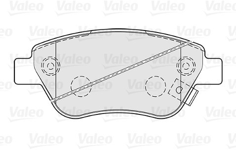 VALEO Klocki hamulcowe - komplet 301825