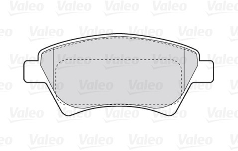 VALEO Zestaw klocków hamulcowych, hamulce tarczowe 301558