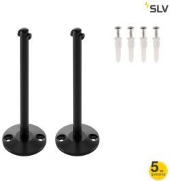 SLV SPOTLINE Uchwyt sufitowy TENSO długi czarna 2szt 186340