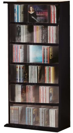 VCM Vostan regał na płyty DVD/CD, bez szklanych drzwi, dostępny w 7 kolorach 25241