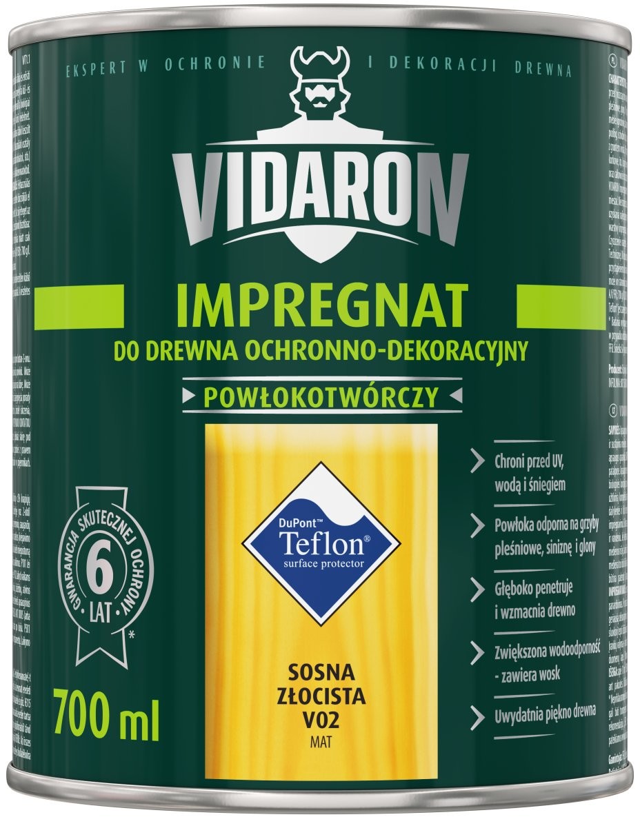 Śnieżka Impregnat do drewna sosna złocista 0,7 L Vidaron ABLDBW