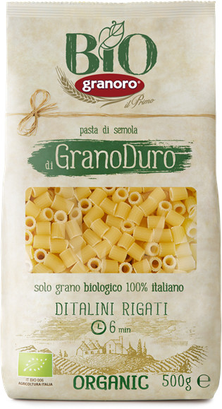 Granoro Makaron ditalini rigati BIO 500 g
