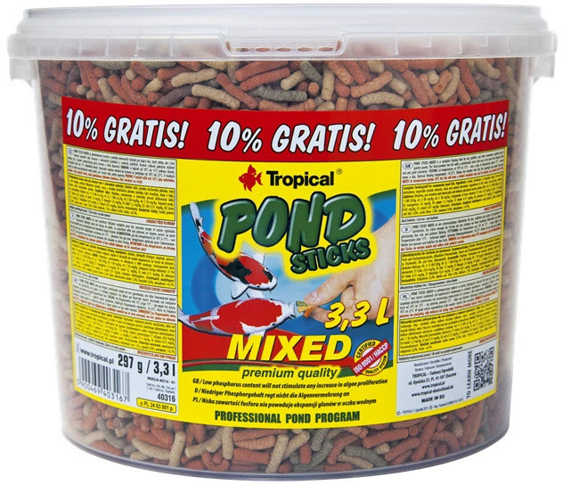 Tropical KOI POND STICKS MIXED 3,3L 270G 24140