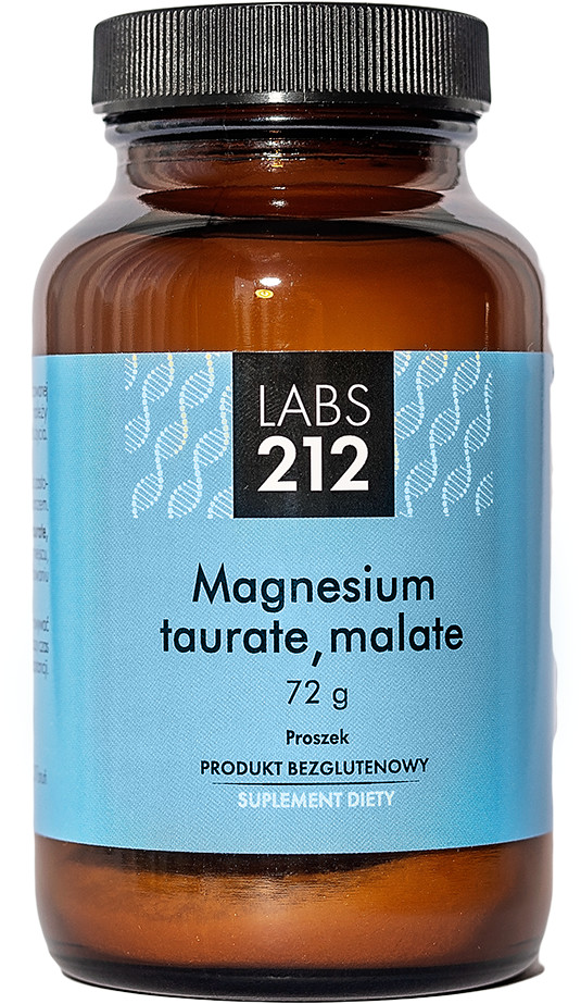LABS212 LABS212 Magnesium taurate, malate (Taurynian, jabłczan magnezu) 72g