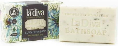 LA DIVA MYDŁO W KOSTCE CZARNUSZKA 100 g - LA DIVA BP-8699266393036