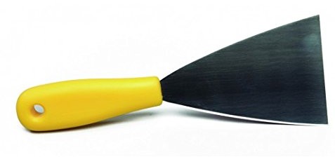 Maya Professional Tools 88080  4 szpachelka, ze stali nierdzewnej, elastyczny z uchwytem z tworzywa sztucznego, FBK/Higiena żywności, 80 MM, żółty 88080-4