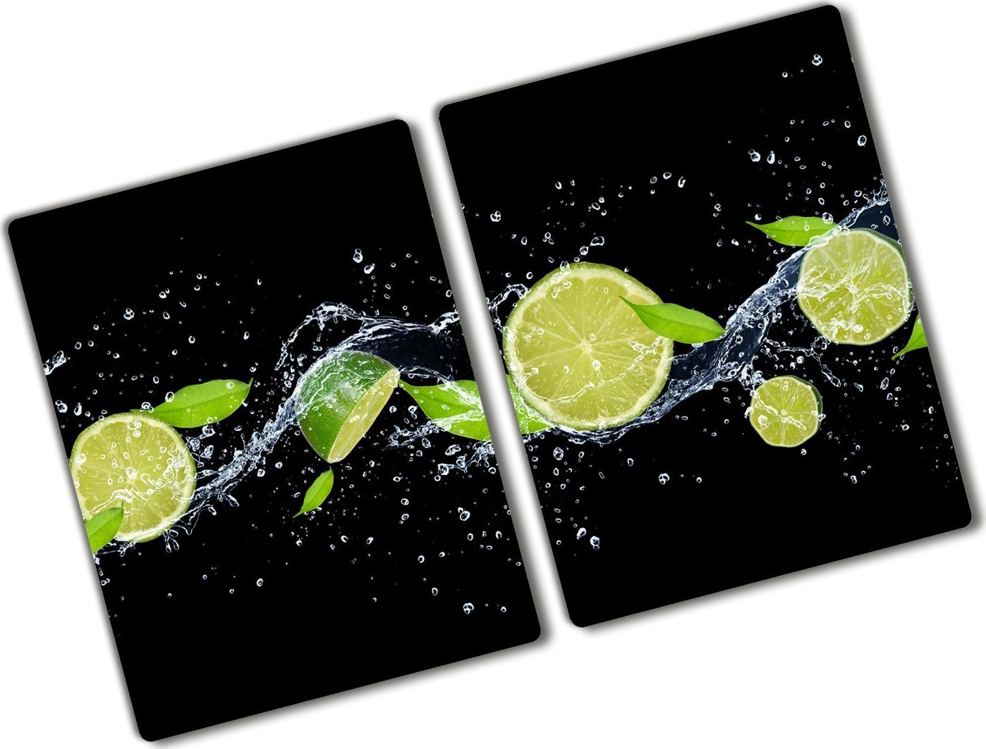 Tulup Deska do krojenia Tulup Płyta szklana na kuchenkę Abstrakcja fale 2x40x52-76641180 tw2-ean-ko-2x40x52-f-51416948