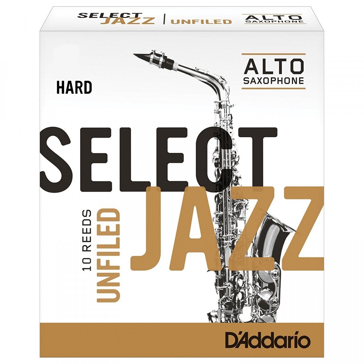 D'Addario Select Jazz unfiled kartki na saksofon altowy (10 sztuk) RRS10ASX3H