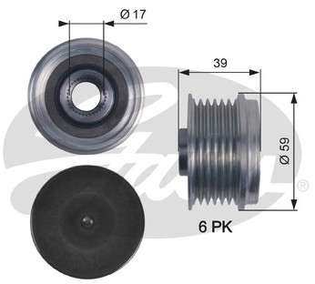 GATES Alternator - sprzęgło jednokierunkowe GATES OAP7113