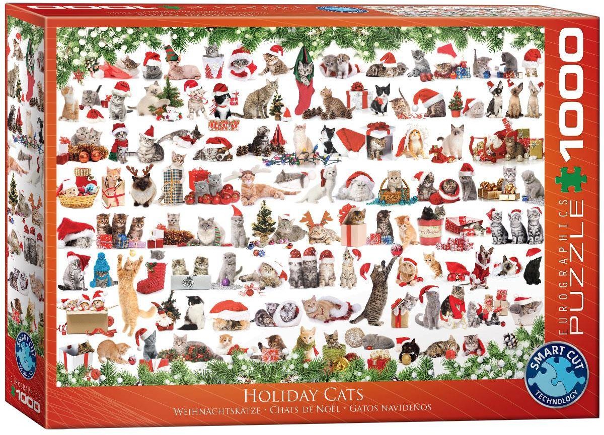Eurographics Puzzle 1000 Holiday Cats 6000-0940 -