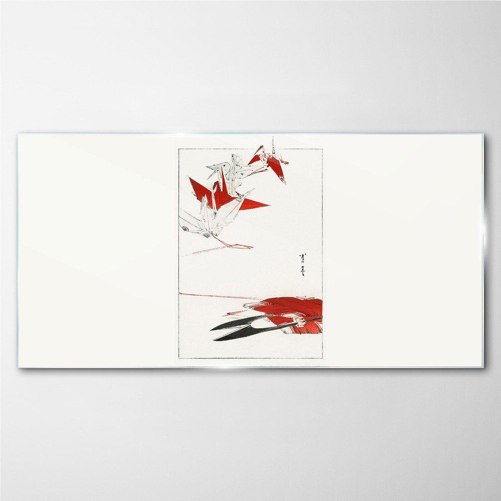 PL Coloray Obraz Szklany Nowoczesny Origami 120x60cm