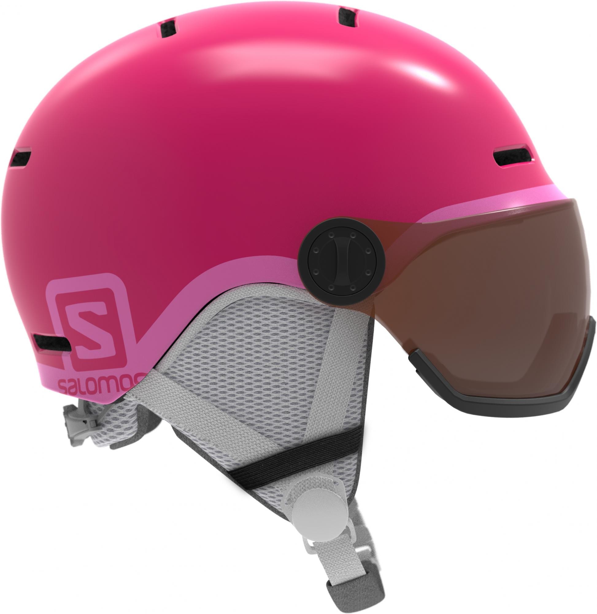 Salomon Grom Visor Glossy Pink Ks 49 53