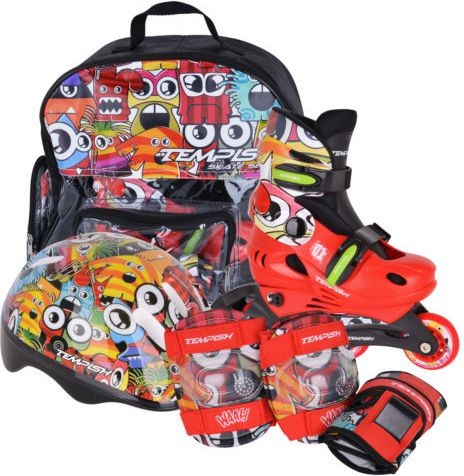 Tempish Baby Skate 17 czerwono-czarne r M