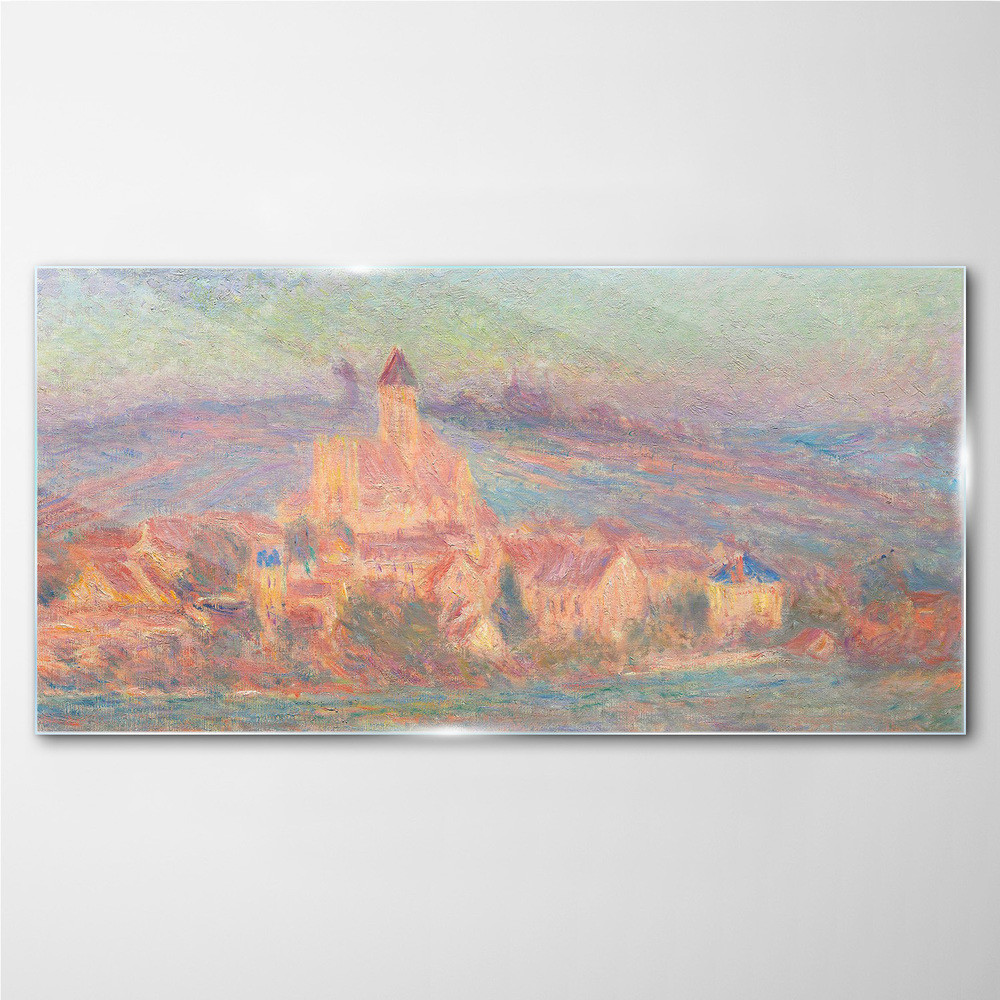 PL Coloray Obraz Szklany Zachód słońca Vetheuil Monet 100x50cm