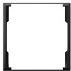 Ospel ARIA Ramka ozdobna do gniazda wtyczkowych podwójnych do ramek) czarny metalik ARIA RO-4U/33