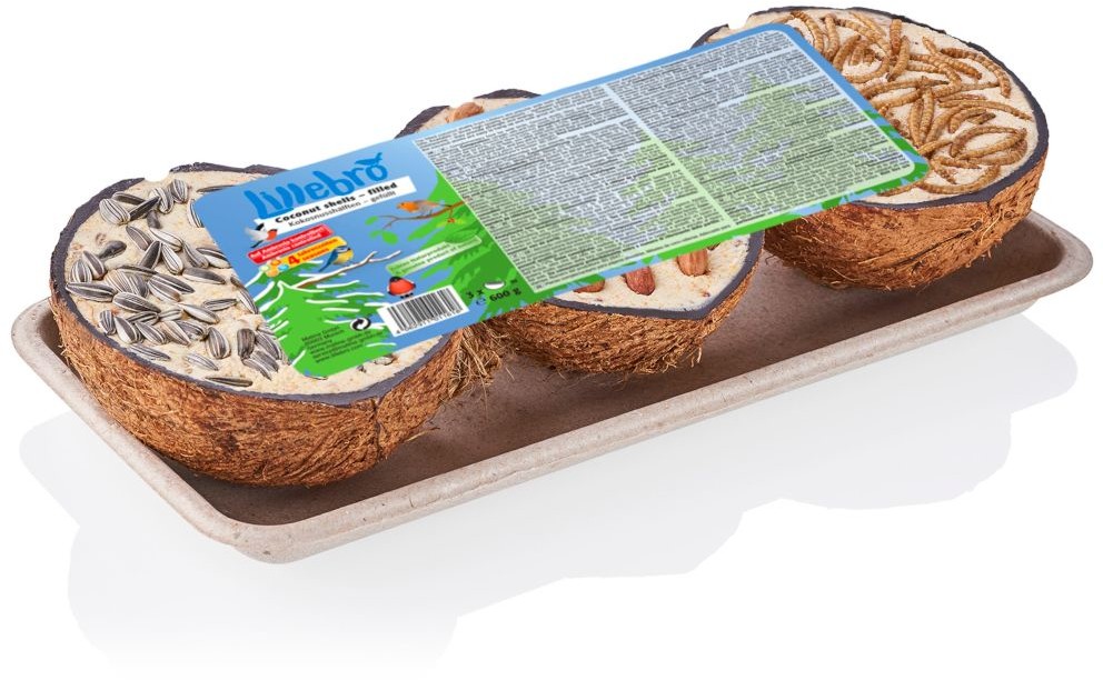 Lillebro 7 + 2 gratis! Łupiny kokosa wypełnione nasionami 9 x 200 g 9 szt. po 200 g