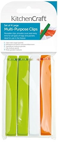 Kitchen Craft torebek zaskakiwał wysoką jakością, dużym, 4er-worek KCCLIPSLRG