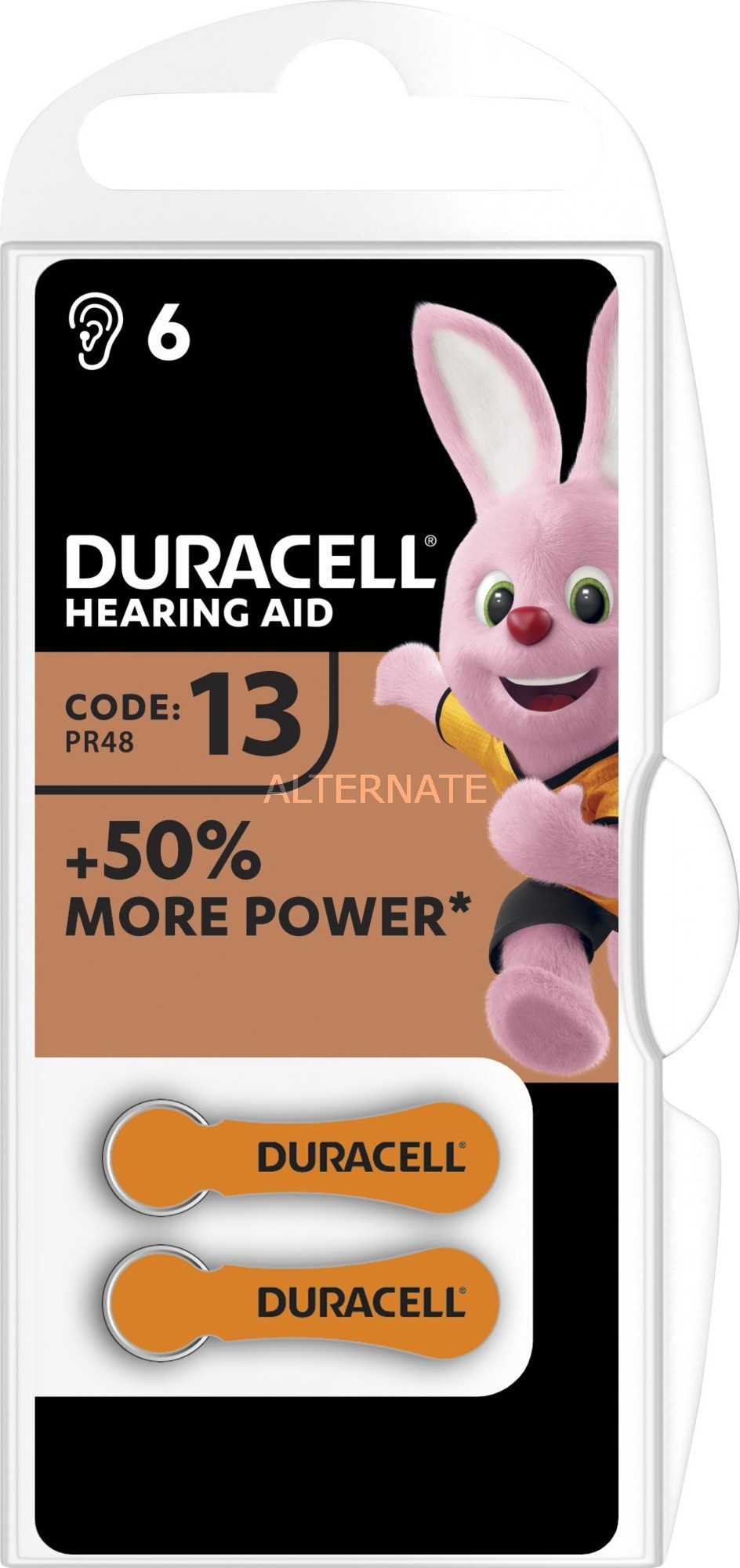 Duracell Hearing Aid 13 Jednorazowa bateria Cynkowo-powietrzna 0000096077566