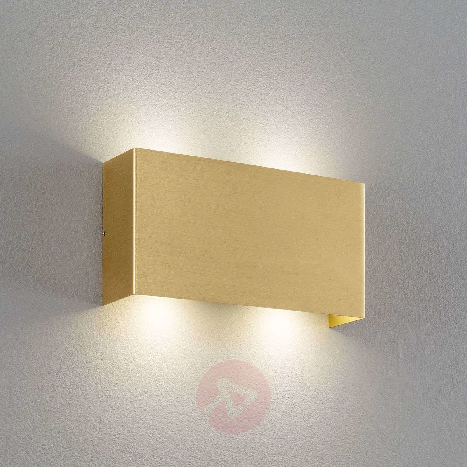 LUCANDE Lucande Maja lampa ścienna, mosiądz matowy, 22 cm