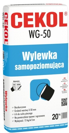 Cekol Wylewka samopoziomująca WG-50 20kg