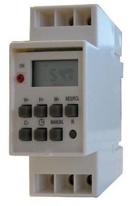 Hadex Hadex - Zegar z przełącznikiem cyfrowym na szynę DIN 3650W/230V