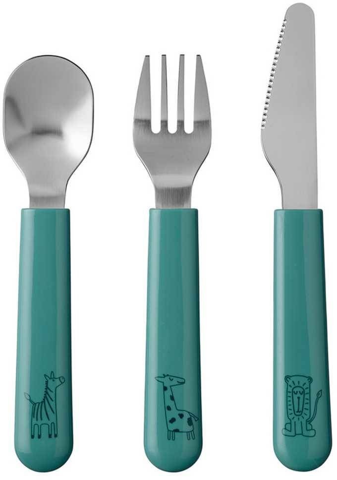 Mepal Sztućce 3 szt. dziecięce Mio Mepal - deep turquoise 108033012400