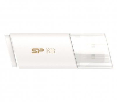 Silicon Power 16GB Blaze B06 USB 3.2 biały (SP016GBUF3B06V1W)