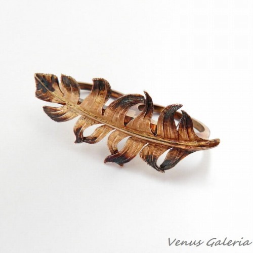 Skagen Pierścionek srebrny podwójny - Brązowe pióro II 1900