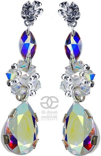 Swarovski PRZEPIĘKNE KOLCZYKI AURORA AB SREBRO