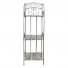 Clayre & Eef Metalowy Regał Prowansalski Szary B 5Y0976