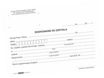 Emeko Tomecki I Płaczek S.k.a Druk Skierowanie do szpitala A5