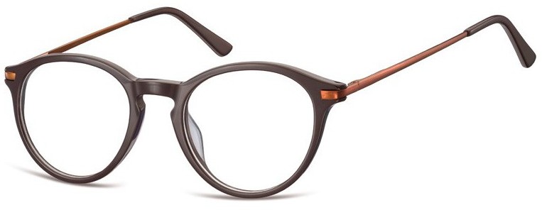Sunoptic Okrągłe okulary oprawki zerowki korekcyjne AC50C