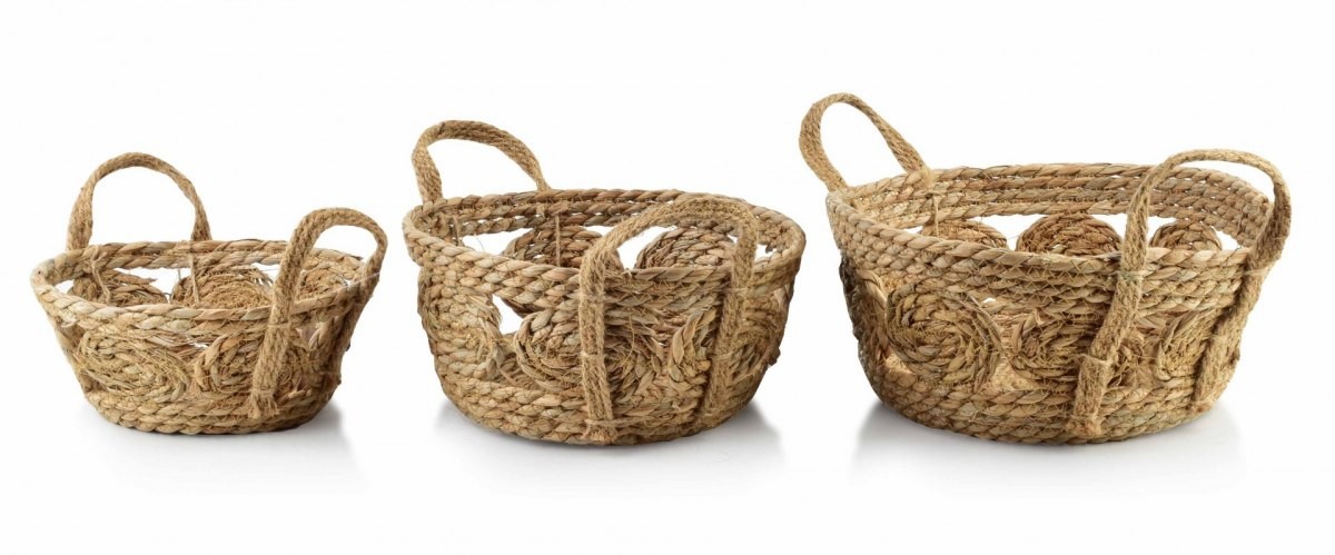 Lumarko Lumarko Komplet 3 Koszy 30xh:15cm/27xh:13cm/21xh:9cm HIWB2909 Mondex