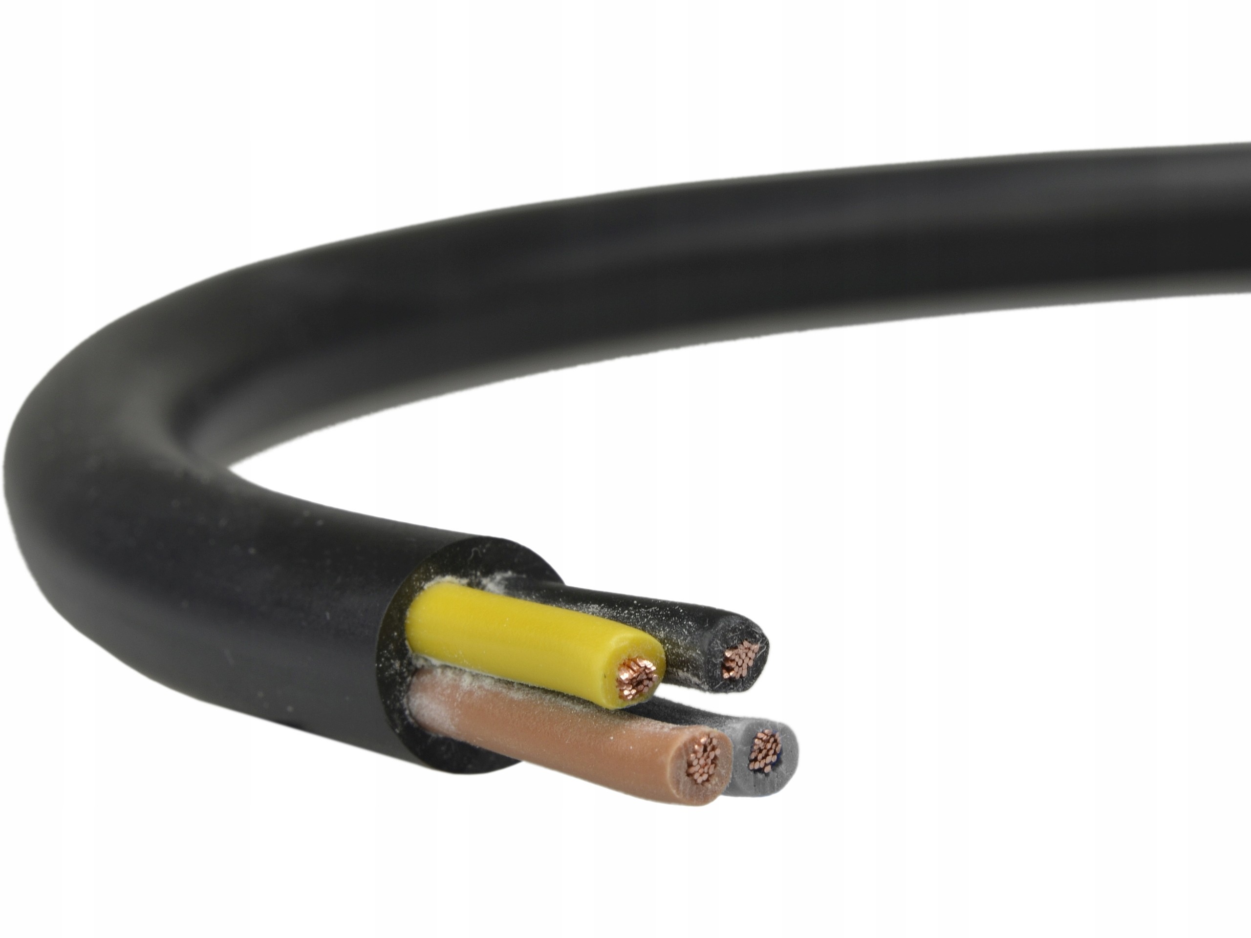 Conotech kabel prądowy linka Owy 4x0,5 500V czarny