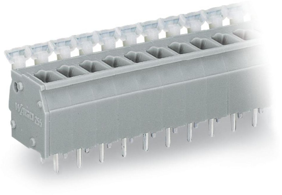 Wago Zacisk sprężynowy 2.50 mm Ilość PIN 10 255-410 Kolor szary 80 szt 255-410