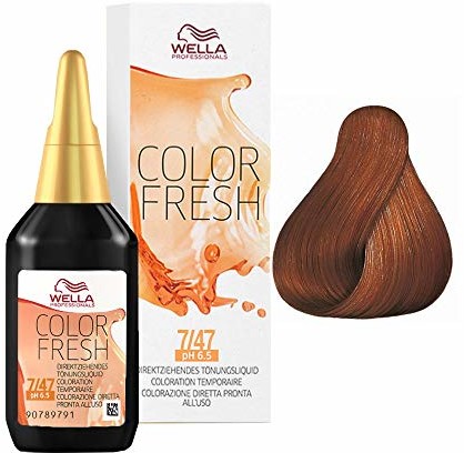 WELLA Wella farby Professionals Color Fresh nr 7/47 średni blond czerwono-brązowy 75 ML