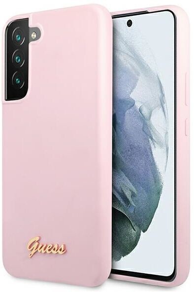 Guess GUHCS22MLSLMGLA S22+ S906 lawenda/lavender hardcase Silicone Script Metal Logo GUE001873-0