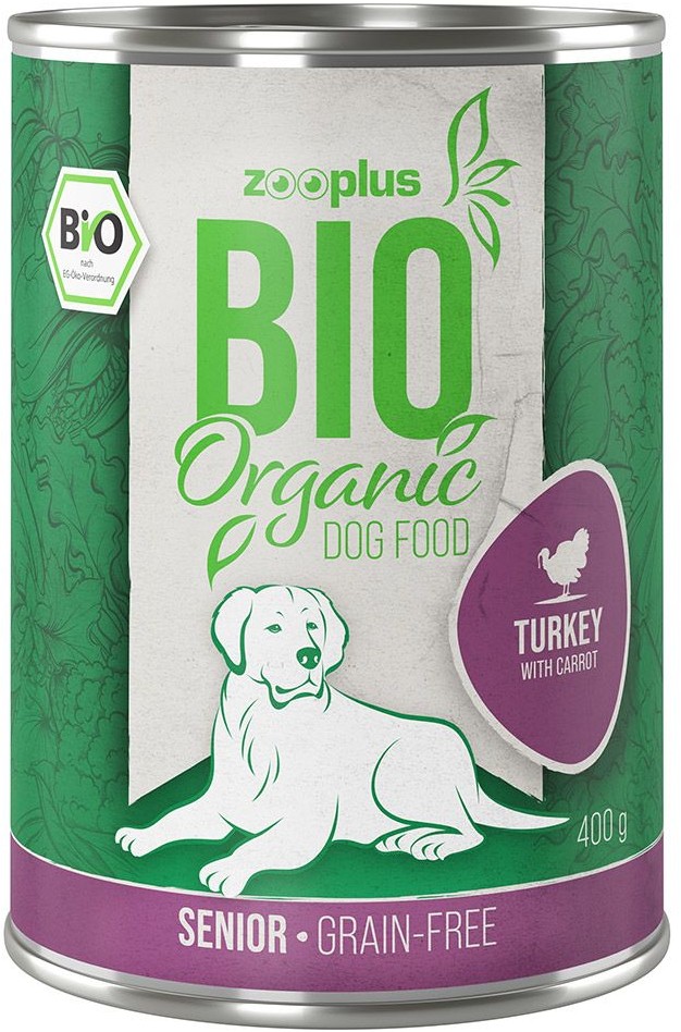 Zooplus Bio Bio Senior, indyk z marchwią - 6 x 400 g