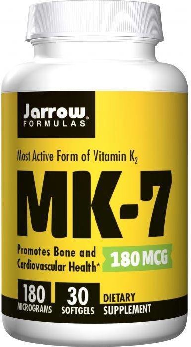Jarrow Formulas Witamina K2 MK7 180 mcg (30 kaps.)