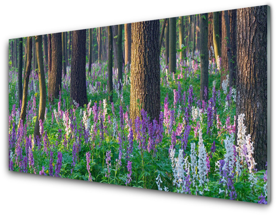 Tulup.pl Panel Kuchenny Las Kwiaty Natura 120x60cm