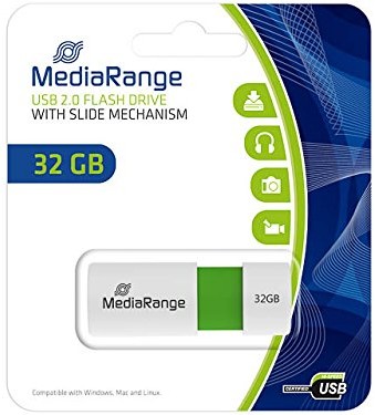 MediaRange MR971 USB-Stick Niebieski 4260283118212