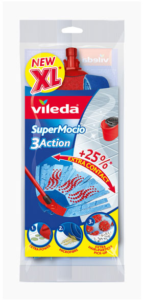 Vileda Wkład do mopa Super Mocio 3 Action Velour 072213_ (072213_VILEDA)