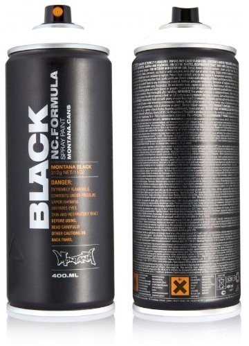 Montana Black Farba w sprayu Montana BLACK 150 ml, różne kolory, czarny MXB-9001