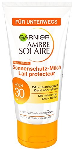 Garnier Ambre Solaire kremu przeciwsłonecznego/krem nawilżający z filtrem ochronnym do mleka/LSF 30 ML, Pack 3 X 50 szt. 10272
