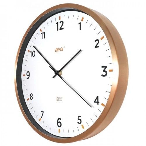 Atrix Złoty zegar aluminiowy Super Cichy #2 /30cm AL5134SC