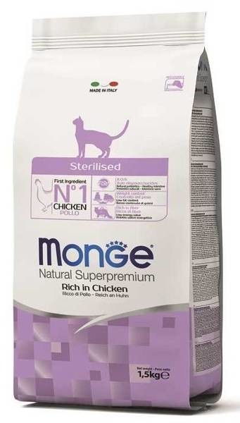 Monge cat sterilised kurczak 10kg