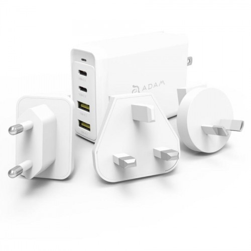 Adam Elements Ładowarka sieciowa, podróżna Adam Elements Omnia Pro 100W + kabel USB-C, biała 4710343471707