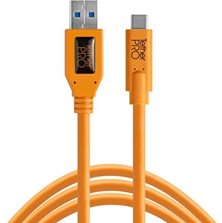 Zdjęcia - Kabel Tether Tools Przewód TetherPro USB 3.0 - USB-C 4,6m pomarańczowy - Raty 