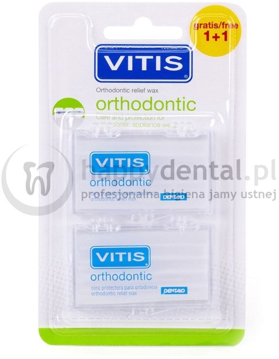 Opinie o Dentaid VITIS Orthodontic Wosk 2op. - specjalistyczna ochrona dla osób noszących aparat ortodontyczny