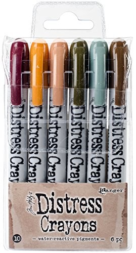 Ranger Tim Holtz Distress Crayon zestaw kolorowych kredek, wielokolorowy, 13,97 x 7,62 x 1,27 cm RGRTDBK.51800